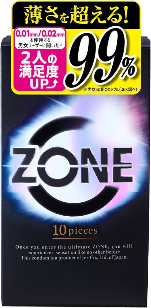 ジェクス コンドーム ZONE ゾーン 10個入 ステルスゼリー